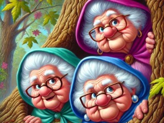 Пазл «Три старушки»