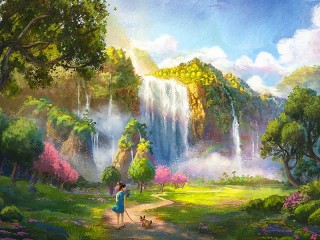 Пазл «Тропа к водопаду»