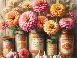 Пазл «Циннии»