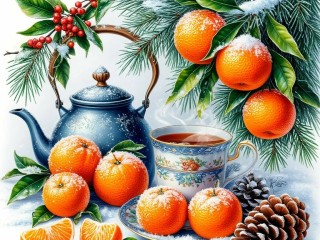 Пазл «Цитрусовый чай»