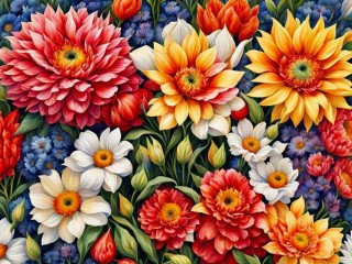 Пазл «Цветы»