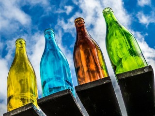 Пазл «Цветные бутылочки»
