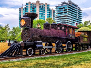 Пазл «Цветочный поезд»