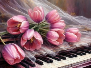 Пазл «Тюльпаны»