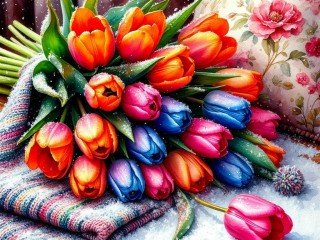 Пазл «Тюльпаны»