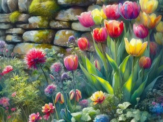 Пазл «Тюльпаны»