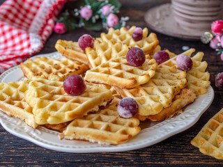 Пазл «Вафли с ягодами»