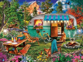 Пазл «Вечер в горах»