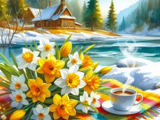 Пазл «Весенние цветы»