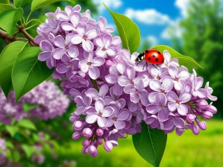 Пазл «Ветка сирени»