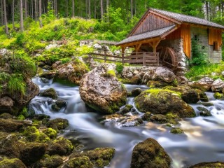 Пазл «Водяная мельница в Австрии»