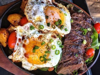 Пазл «Яичница и мясо»