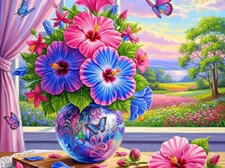 Пазл «Яркий букет»