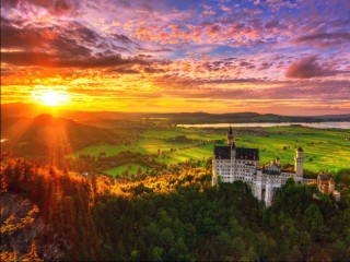 Пазл «Замок в горах»