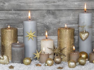 Пазл «Зажжённые свечи»