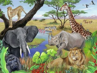 Пазл «Животные Африки»