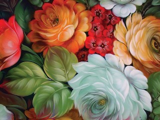 Пазл «Жостовская роспись»