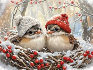 Пазл «Зимнее тепло»