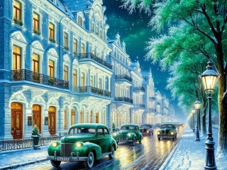 Пазл «Зимний вечер»