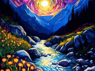 Пазл «Звездная ночь»
