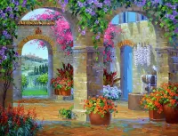 Пазл  A Glimpse of Tuscany