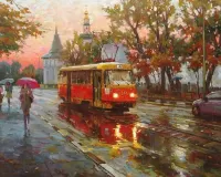 Пазл А дождь идёт...