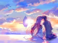 Пазл Поцелуй в облаках