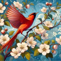 Пазл Алая птица