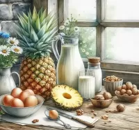 Пазл Ананас