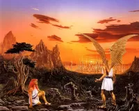 Пазл Ангел и девушка