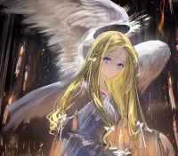 Пазл Ангел и свечи