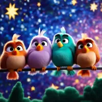 Пазл Angry birds