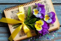 Пазл Анютины глазки 