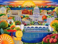 Пазл Atlanta City Scape, Madison