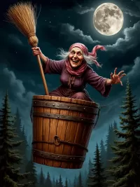 Пазл Баба Яга