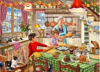 Пазл Бабулины помощники