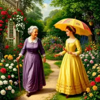 Пазл Бабушкин сад