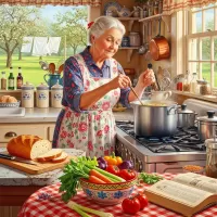 Пазл Бабушкина кухня