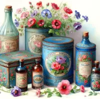 Пазл Банки и бутылки