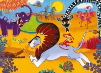 Пазл Беги Лев