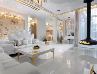 Пазл Белая гостиная