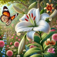 Пазл Белая лилия