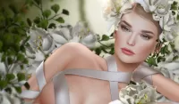 Пазл Белые цветы
