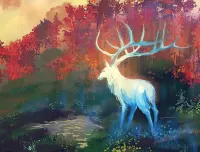 Пазл Белый олень