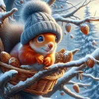 Пазл Белочка