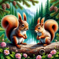 Пазл Белочки 