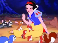 Пазл Белоснежка и зверушки