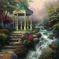 Пазл Беседка у реки