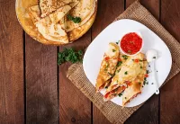 Пазл Блинчики с икрой