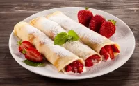 Пазл Блинчики с клубникой